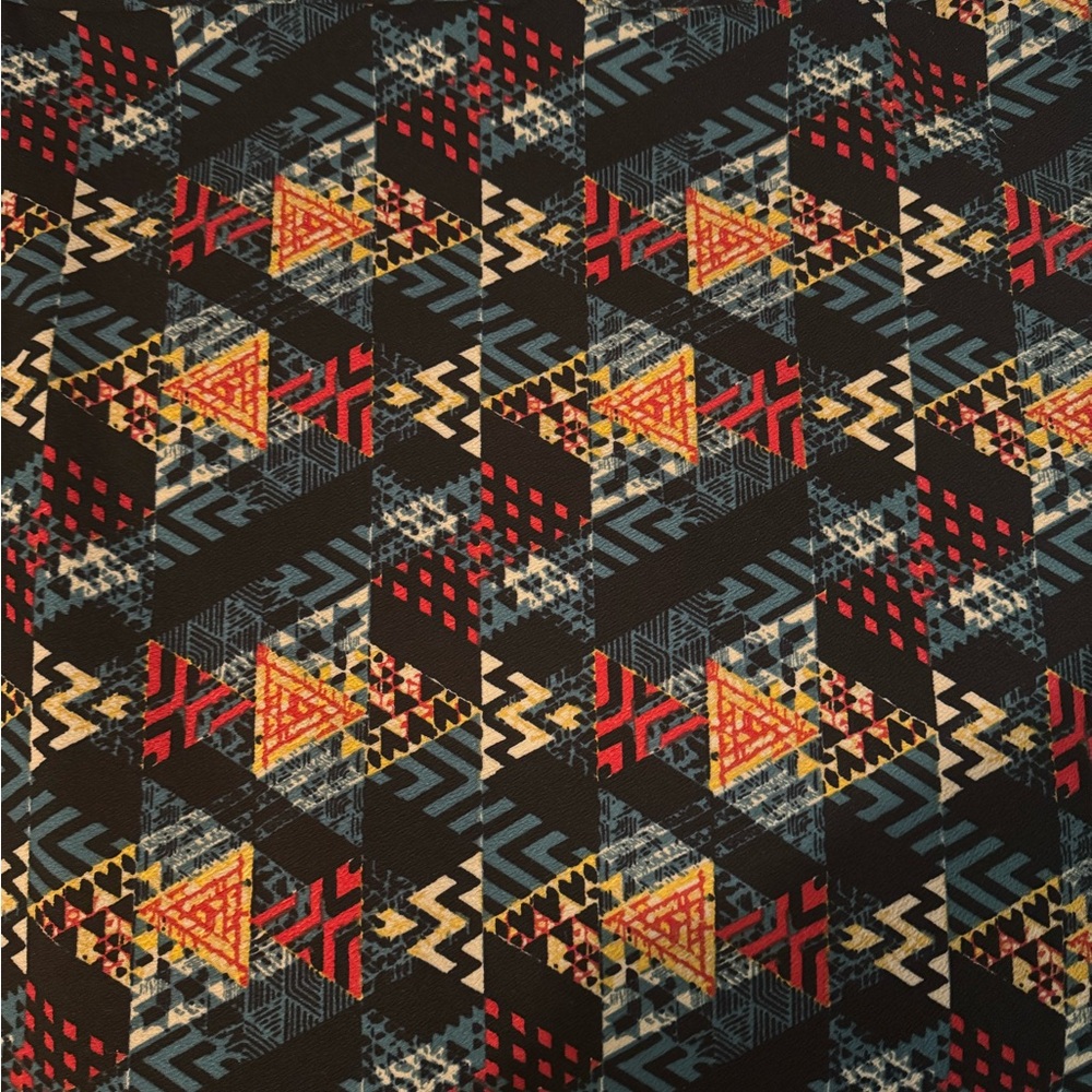 LuLaRoe Multicolor Geometric Fabric